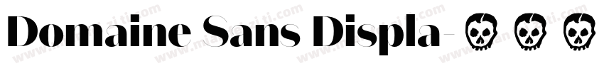 Domaine Sans Displa字体转换